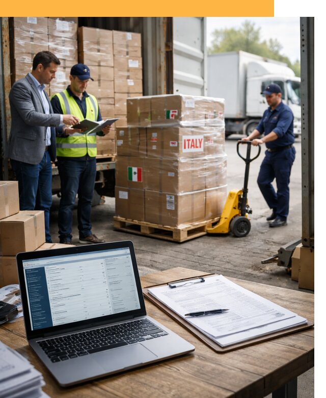 Доставка грузов из Италии: морские и авиаперевозки от 19787