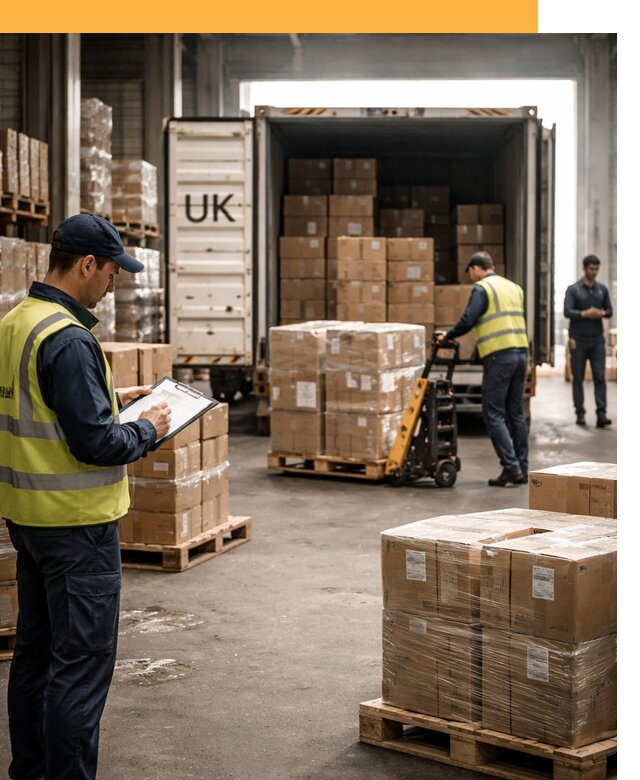 Доставка грузов из Великобритании с таможенным оформлением от 13741