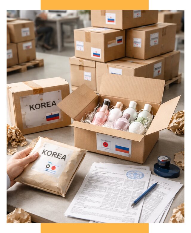 Доставка косметики из Кореи от 9344 р. под ключ | СетСервис-Рбт