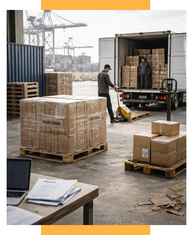 Доставка грузов из Израиля от 16490 р., логистика от СетСервис-Рбт
