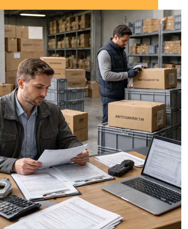 Таможенное оформление автозапчастей по выгодным тарифам от 9344
