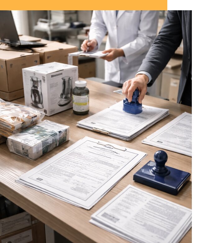 Сертификация импортных товаров от 13192 с таможенным сопровождением